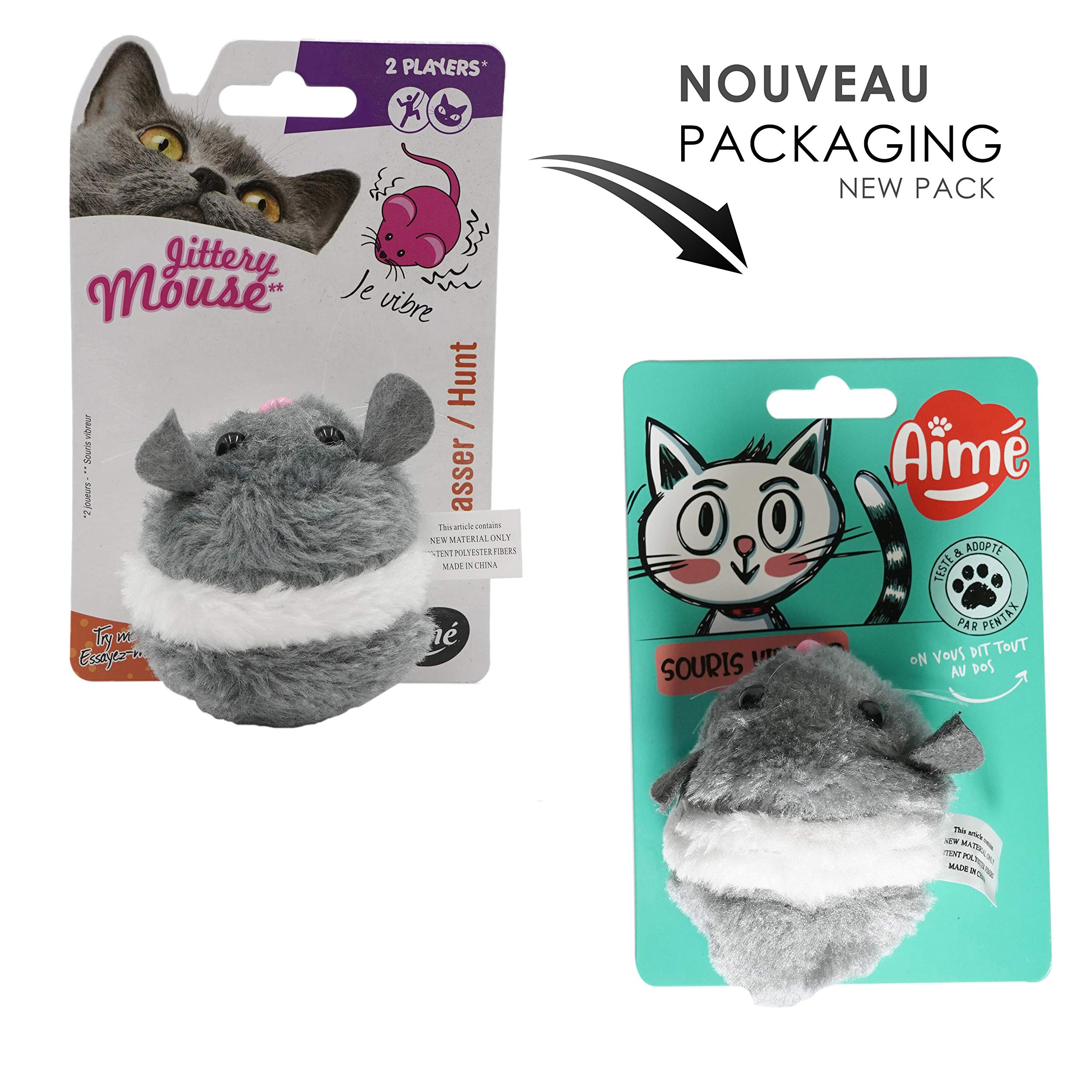 Aimé Jouet pour Chat, Souris Vibreur pour Chat Aimé Jouet pour Chat, Souris Vibreur pour Chat