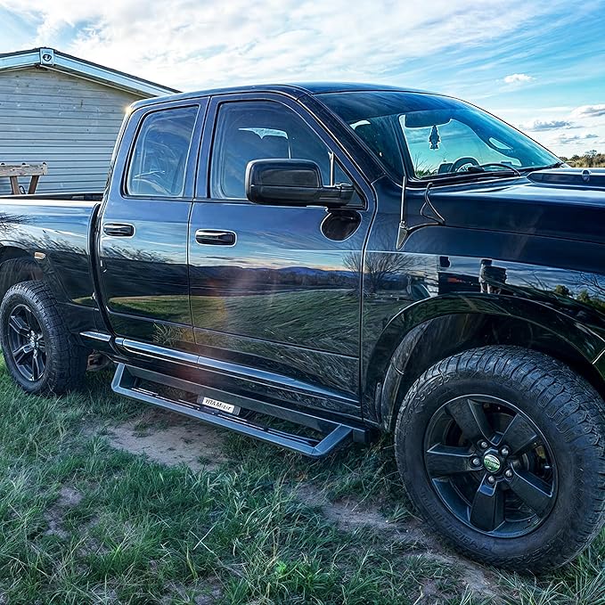 Estribos laterales YITAMOTOR para RAM 1500 2019-2026 Crew Cab Negro miniatura 10