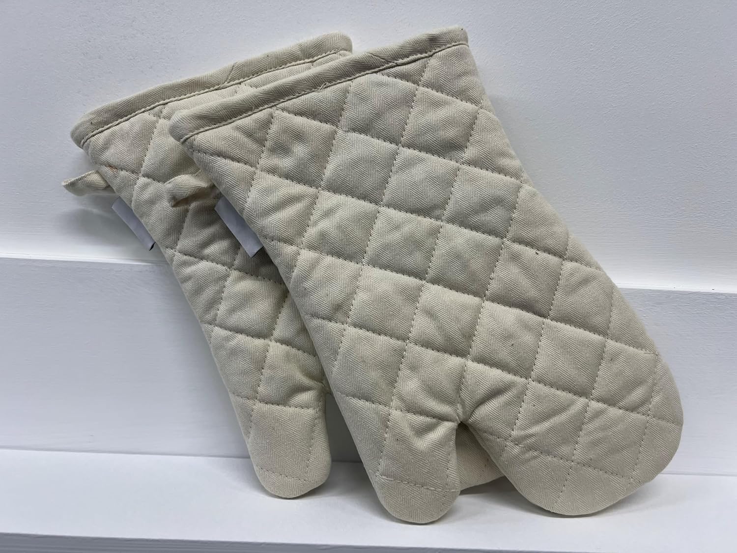 MUkitchen | MÜmitt is 100% Cotton | Heat Resistant Oven Mitts for Cooking and Baking | Machine Washable and Durable | Necessary Kitchen Accessory for Hot Cookware | Set of 2 | Nickel