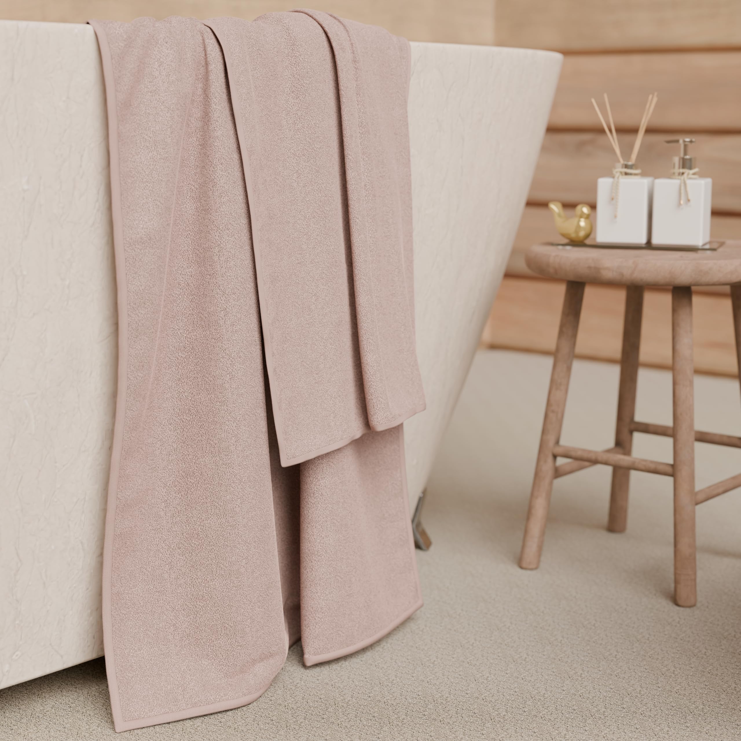 PETTI Artigiani Italiani - 100% Cotton Terry Bath Towels, 1+1 Towel Set, 2 Pieces 1 Face Towel and 1 Hand Towel, Powder Towels - Image 3