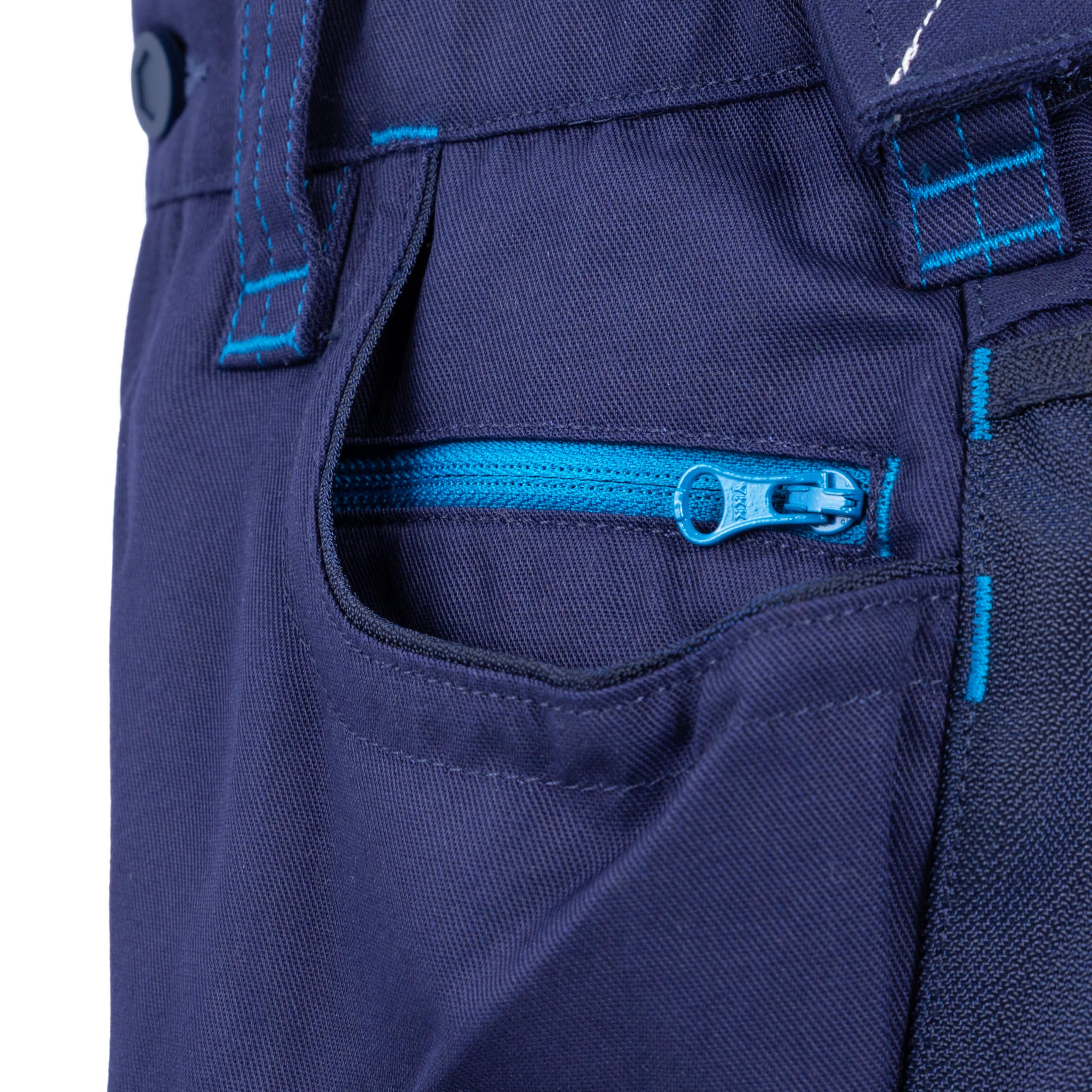 Engelbert Strauss E.S. Kinder Shorts Motion 2020 Arbeitshose Workwear (dunkelblau/Atoll, 122/128)