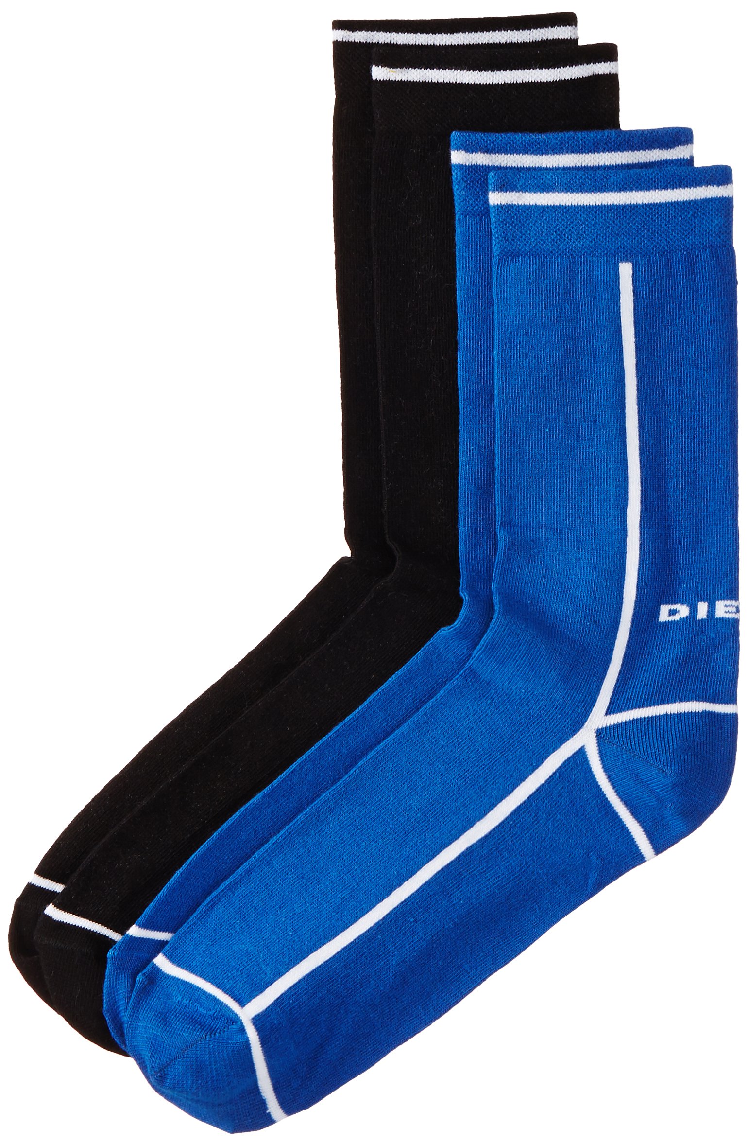 Diesel Men's 2-Pack Ray Solid Crew Sock