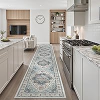 Vista 211 de Madane Alfombra Pasillera Lavable - Alfombras Pasilleras 2x6 para Pasillos de 6 Pies Antideslizante Vintage Alfombra Pasillera de Cocina