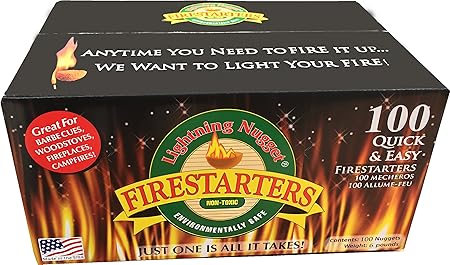 Lightning Nuggets N100SEB Super Economy Box Fire Starter , Tan