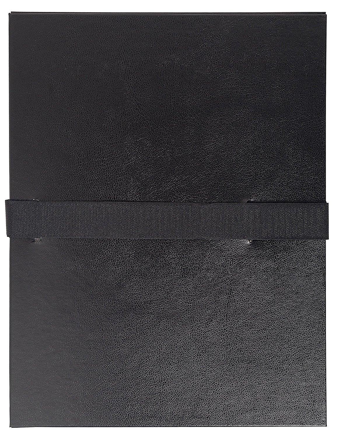 Exacompta Schnellhefter mit Klettverschluss, Schwarz, 10 Stück