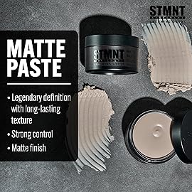 STMNT Grooming Goods Matte Paste 3.38 oz | All Day Strong Hold & High Volume | Hair Clay Paste For Men | Non-Greasy Formula | Texture Paste for Hair | Ideal for Dry & Damp Hair | Mens Hair Styling