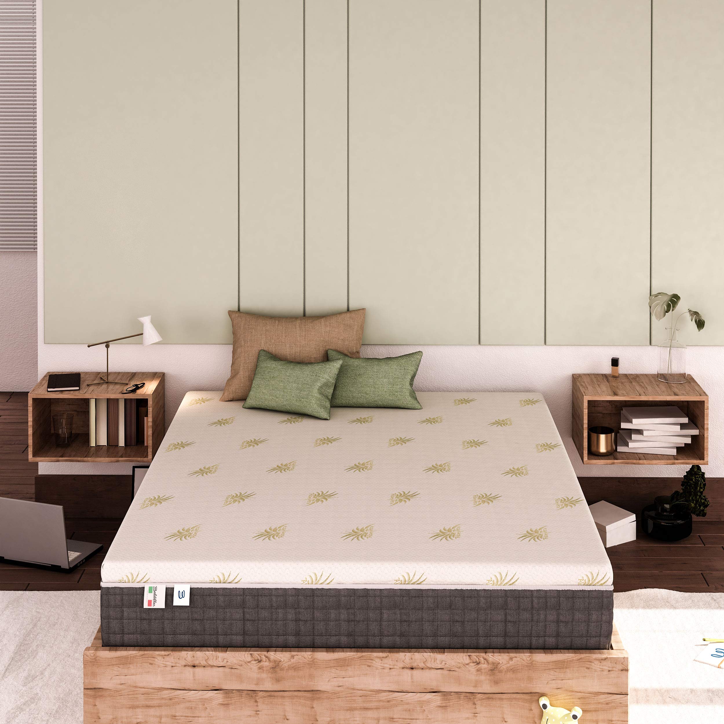 Baldiflex Emporio Materasso Matrimoniale, Molle Insacchettate e Memory, Premium Molle, Memory 7 cm, 11 Zone Differenziate, Sfoderabile, Altezza 27 cm, 160 x 200 cm