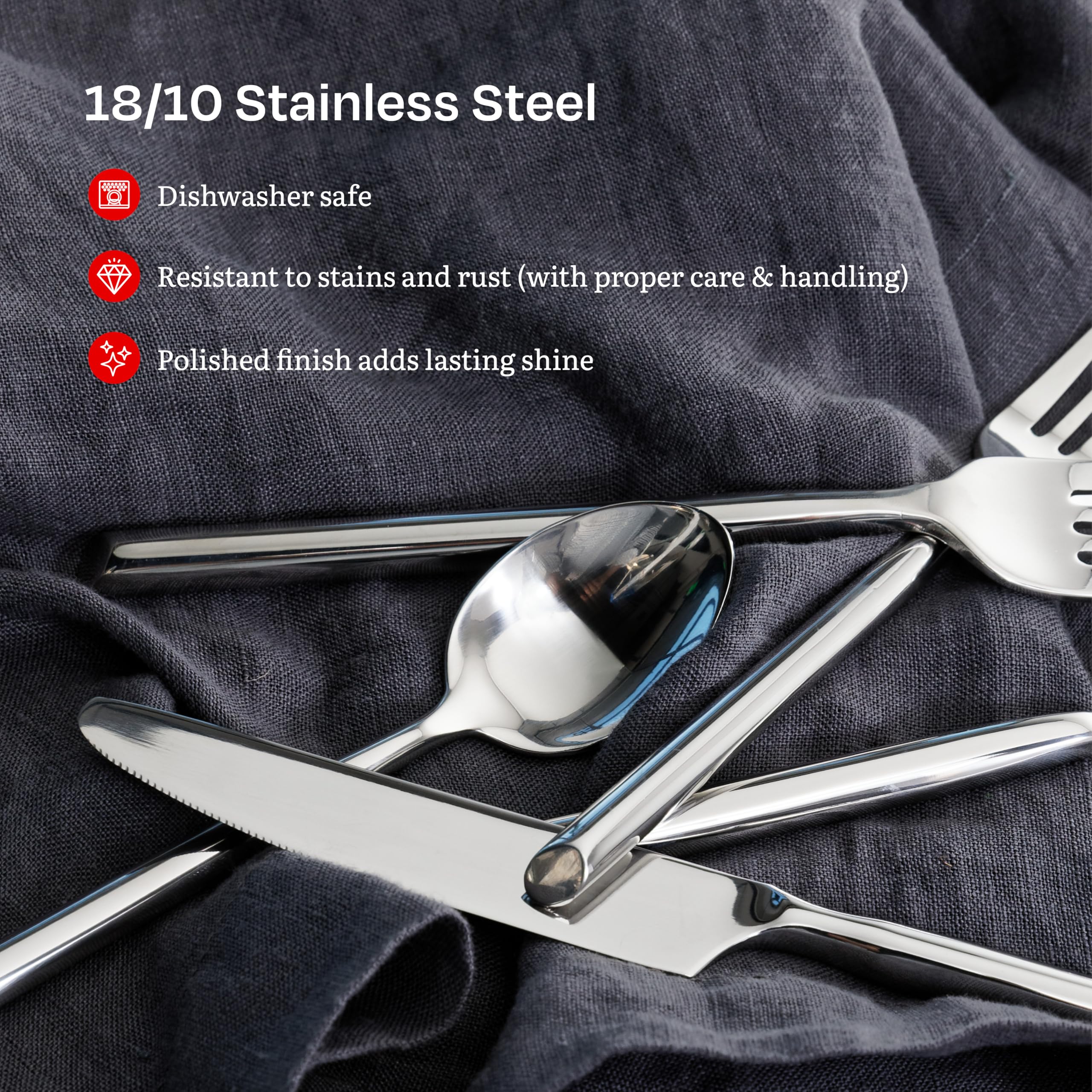 Amazon.com: Eater x Zwiesel Fortessa Tivoli 18/10 Stainless Steel