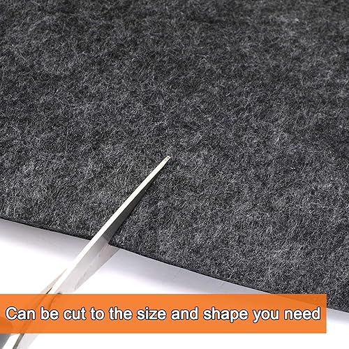 Miniatura 8 de NOVWANG Tapete redondo de 72 pulgadas de diámetro, grande lavable sobre el suelo, almohadilla protectora de agua con respaldo antideslizante,