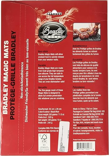 Miniatura 2 de Bradley Smoker s BTNSMAT4 4009920 - Alfombrilla de silicona antiadherente, color negro