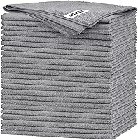 Vista 29 de FIXSMITH Paquete de 400 toallas multifuncionales, paños de limpieza de microfibra de 12 x 16 pulgadas, trapos de limpieza altamente absorbentes