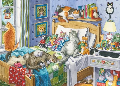 Ravensburger Cat Nap 14966 - Rompecabezas grande de 500 piezas para adultos, diseño de pieza único, tecnología Softclick, regalo ideal para