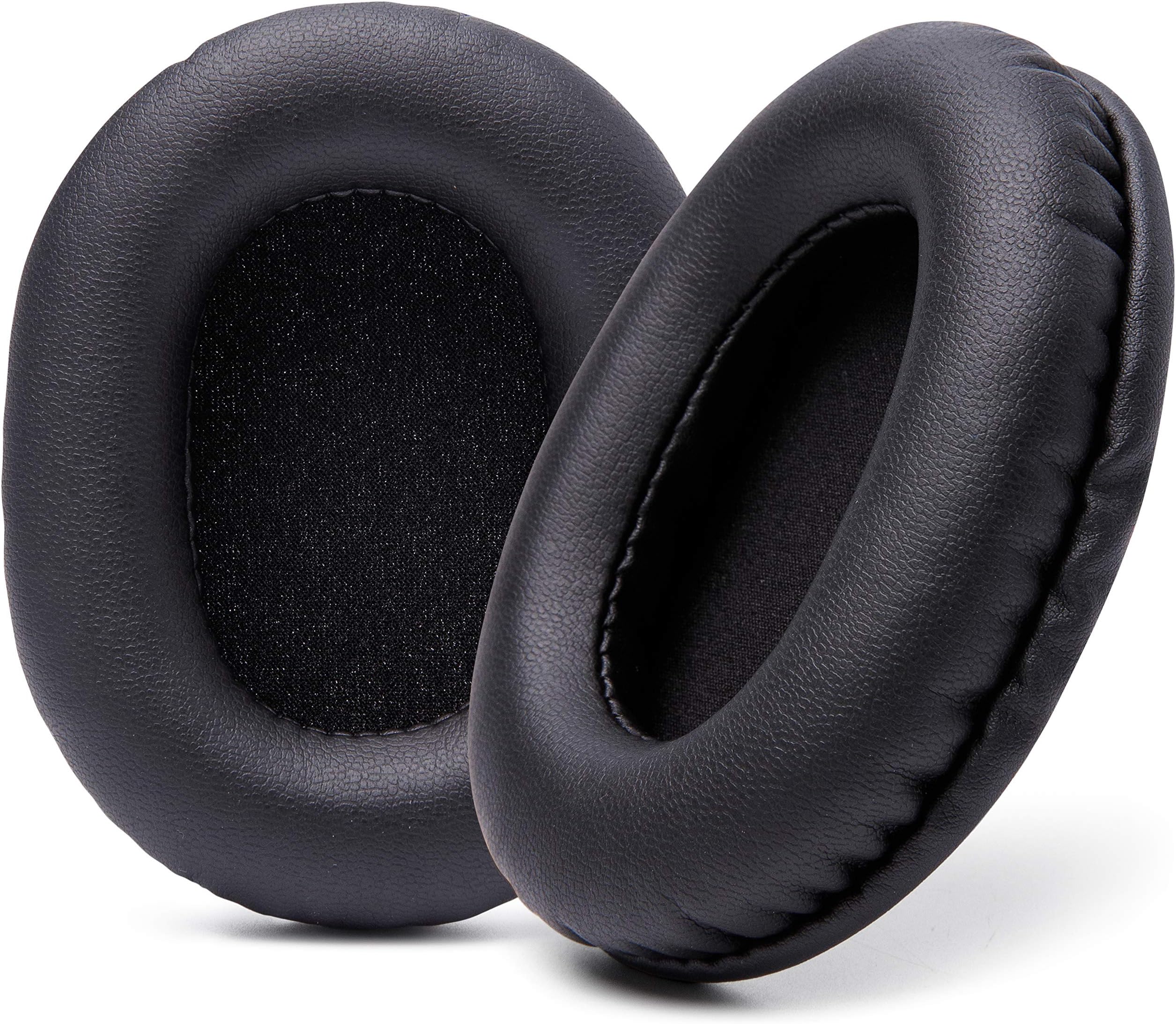WC Wicked Cushions Replacement Ear Pads for Sony MDR 7506 | Softer Leather, Luxurious Memory Foam, Unmatched Durability | Compatible with MDR 7506 / MDR V6 / MDR CD900ST (Black)