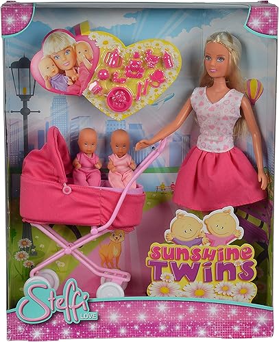Simba Toys - Steffi Love Sunshine Twins, rosa, multicolor