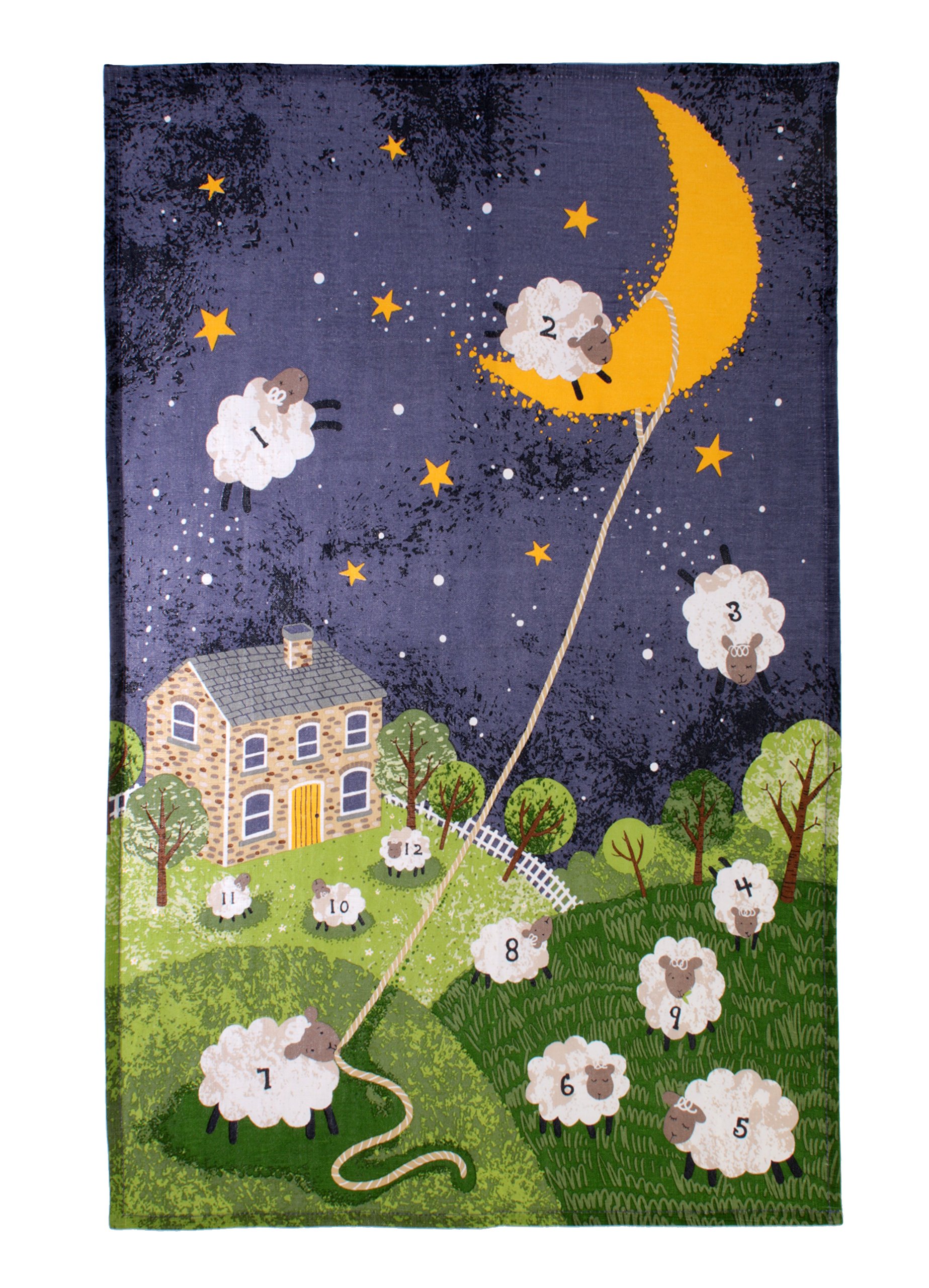 Ulster Weavers Multicolour The Wooly Way Linen Tea Towel