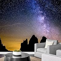 Vista 10 de Empapelado Signford para pared, extraíble, diseño de bosque, para dormitorio y sala de estar