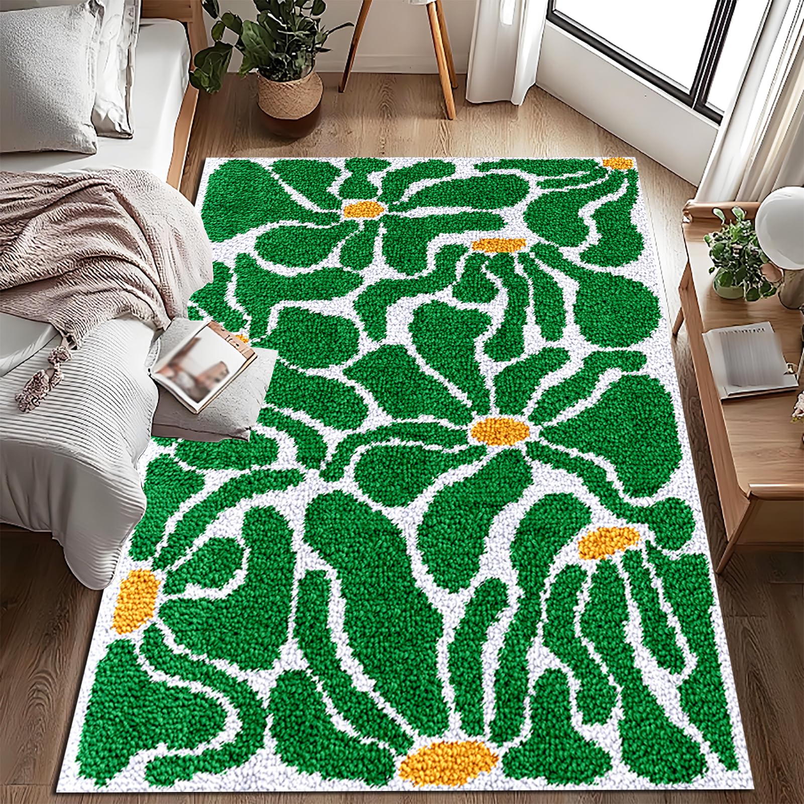 Kit Tapis Point Noué à Faire Création 55 x 75 cm
