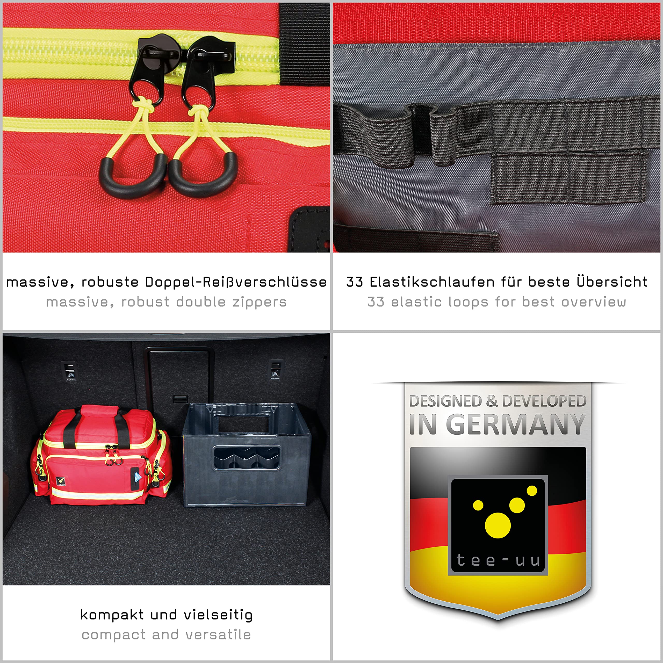 tee-uu MUC-M Notfalltasche + Praxis Mixed Modultaschen (Set)