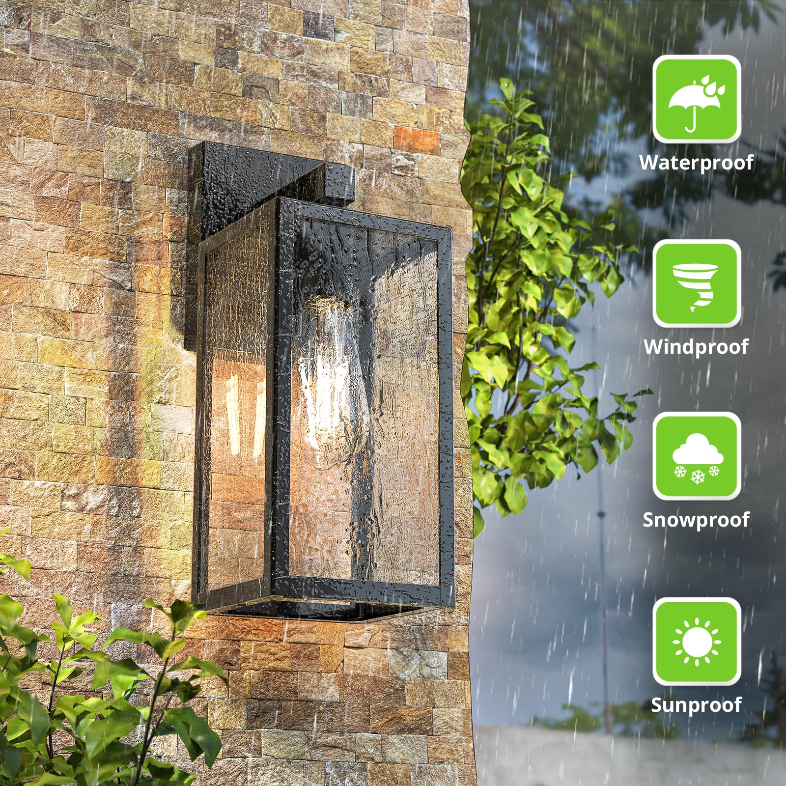 Best Outdoor Sconces for 2026: Vetted Picks 2 MAXvolador Outdoor Wall Sconce, Exterior Waterproof Wall Lantern Light Fixtures, — product photo