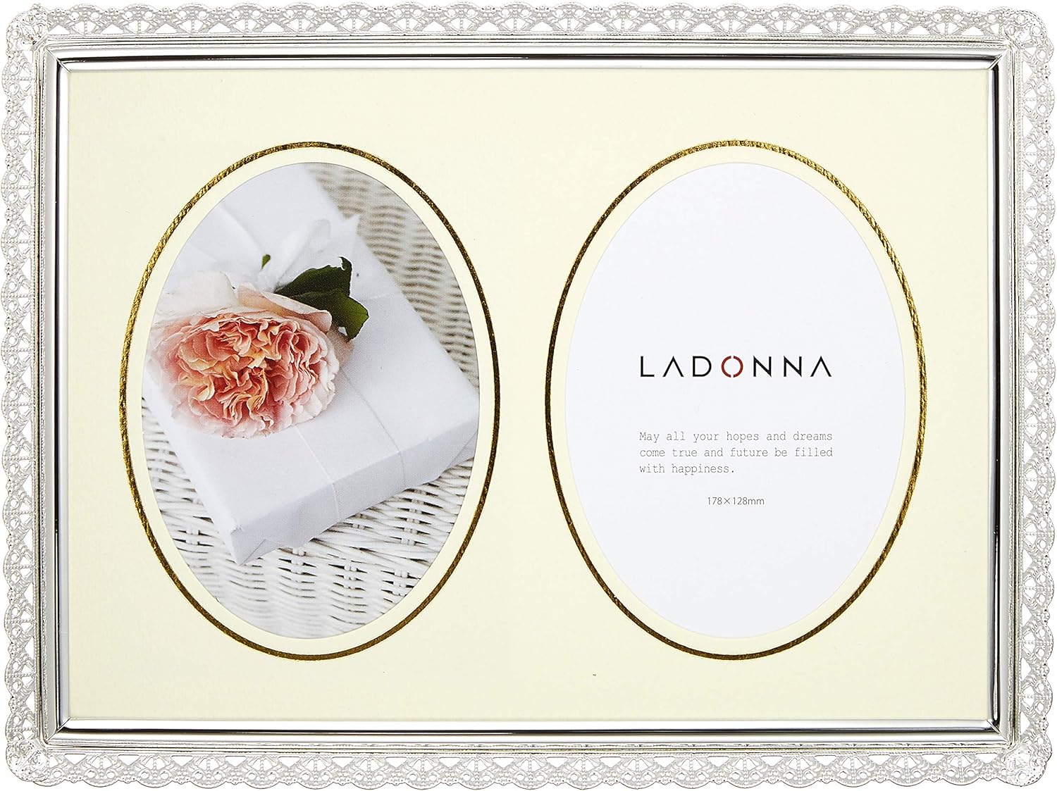 ラドンナ Radonna Living Picture Frame, Silver, 2 L Format, 2 Windows, SA-C
