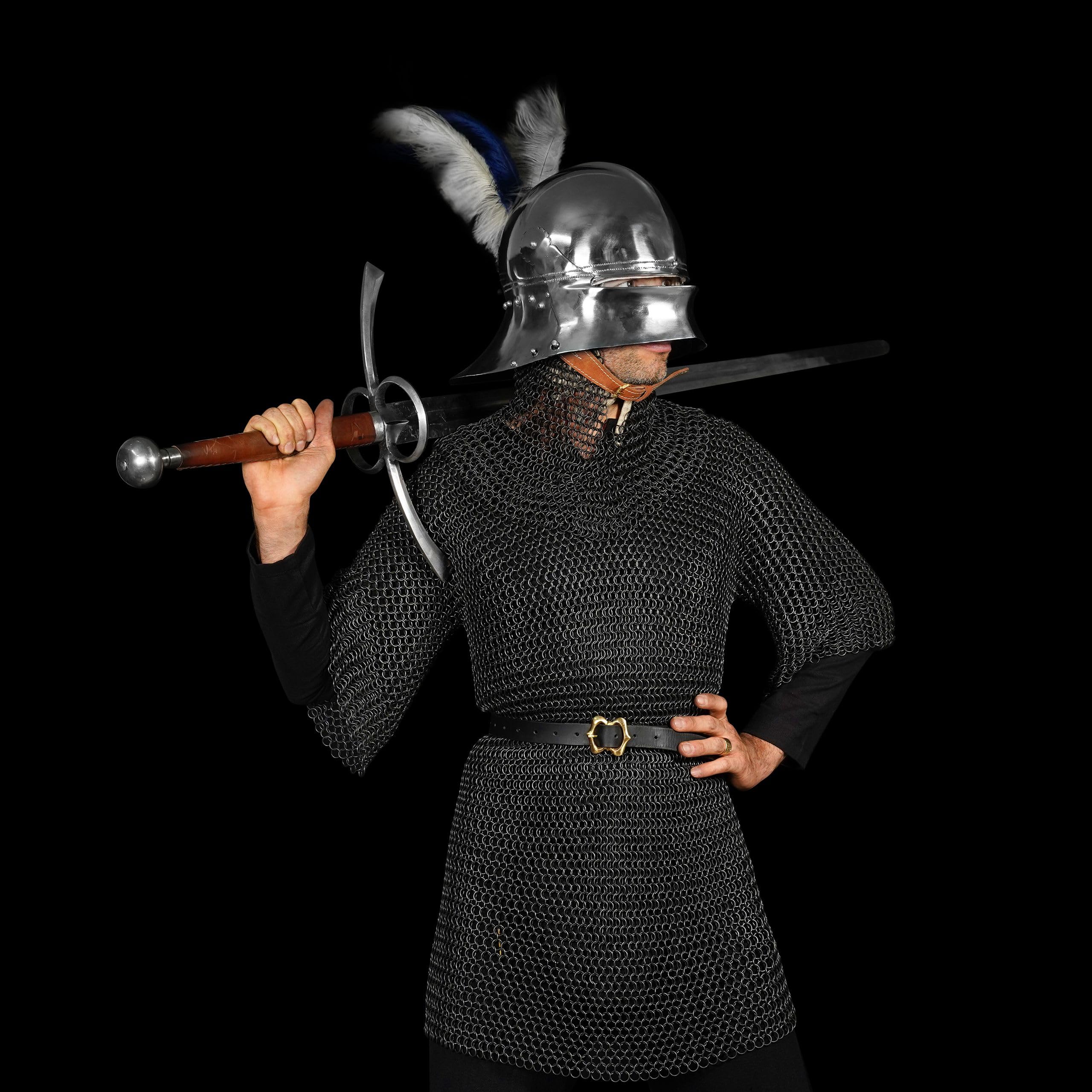 Mythrojan Chainmail Coif Accesorios de traje Unisex adulto (Pack de 1)