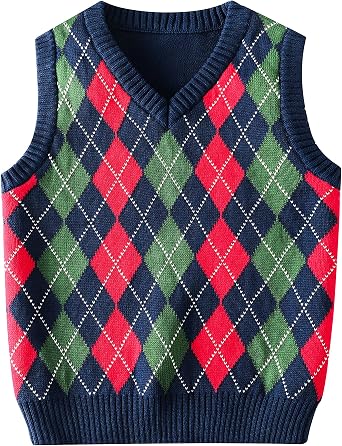 Boys Jumper Kids Knit Vest Cotton Knitwear Sleeveless Sweater Pullover 4-14 Years Kids Clothes