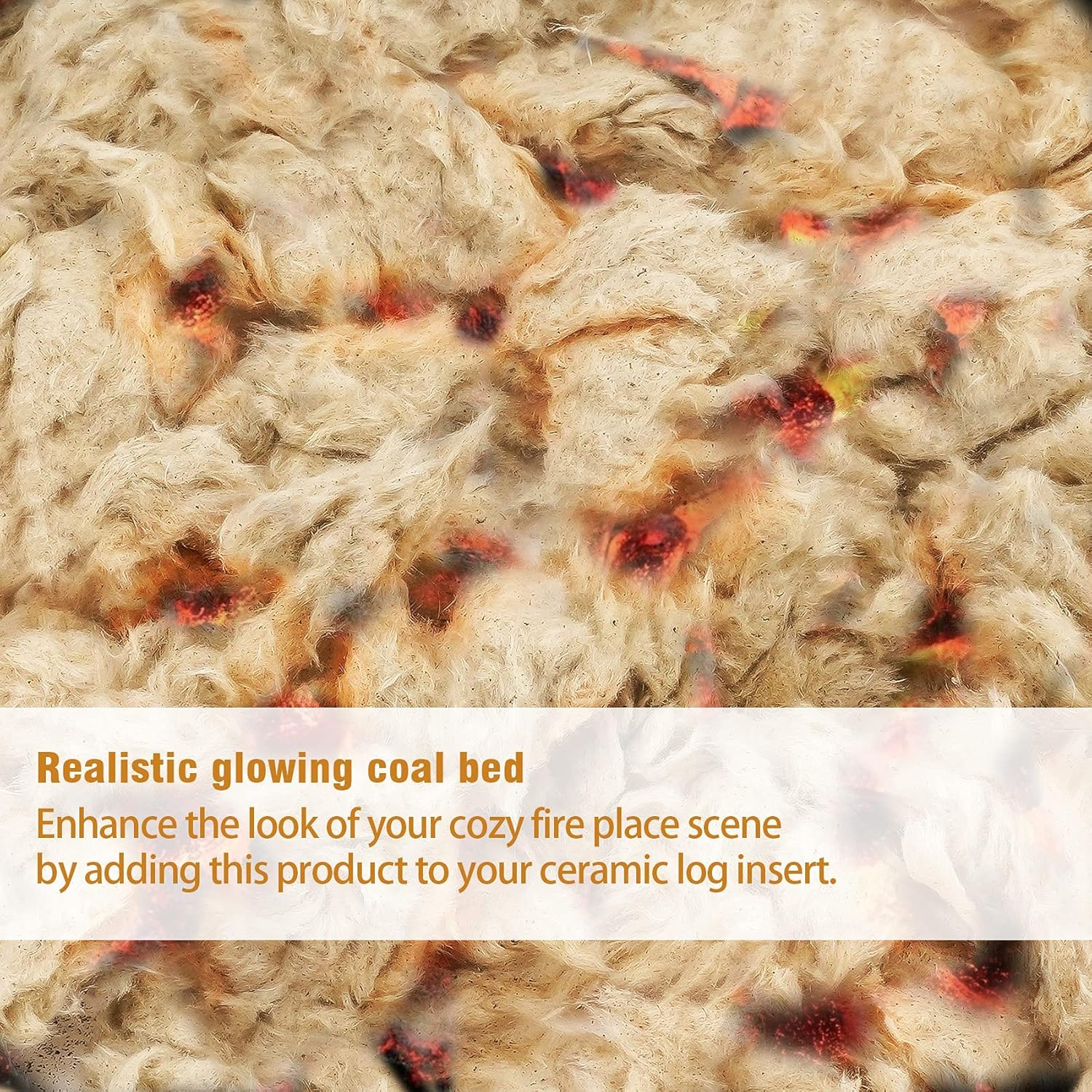 Buy Stanbroil Rock Wool Glowing Embers for Vented Gas Log Sets, Inserts