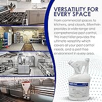 Vista 4 de Bifenthrin-Plus-C Insecticida (1 galón) – Mata cucarachas infestación interior, tratamiento de termitas, control de hormigas y spray de avispas