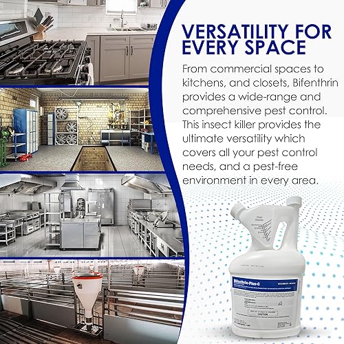 Miniatura 5 de Bifenthrin-Plus-C - Termiticida insecticida se mezcla fácilmente con agua para interiores y exteriores  Uso industrial comercial residencial
