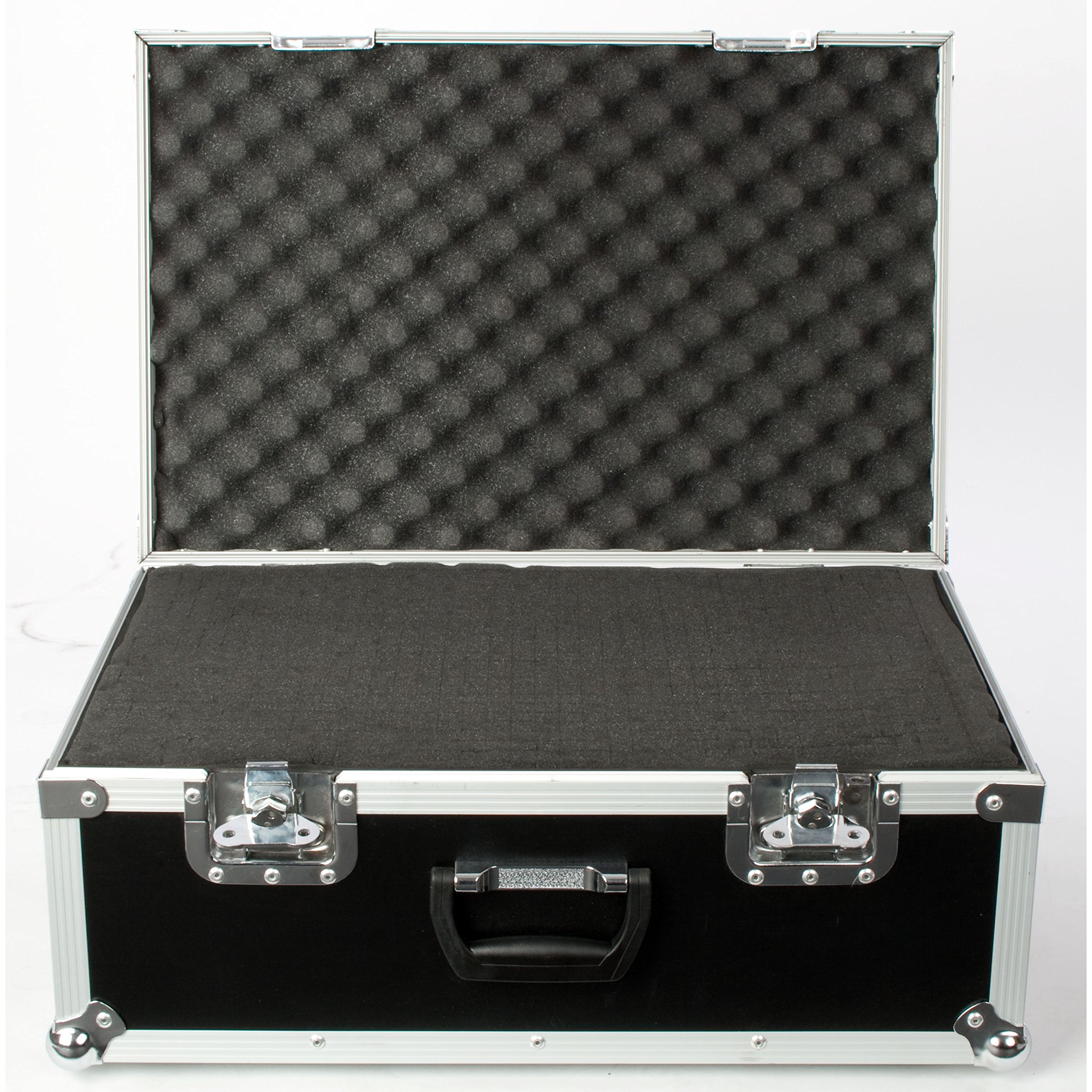MUSIC STORE Universal Foam Case II - Robustes Wasserabweisendes Holzcase - Individuell Anpassbare Hartschaumeinlagen - Butterflyverschlüsse - Ideal für Controller, Mixer, Werkzeug - Außenmaße