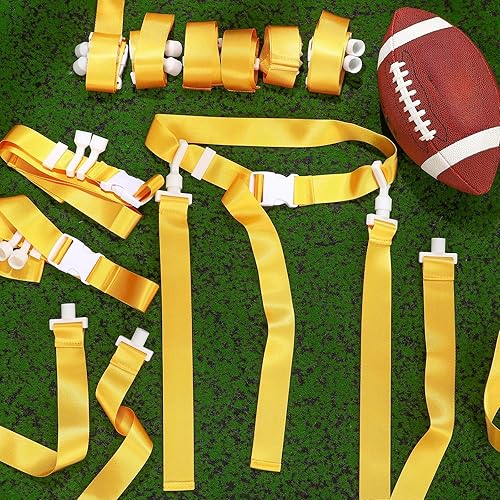Miniatura 10 de Peryiter Juego de cinturones de fútbol con bandera de 12 jugadores para jóvenes, niños, juegos deportivos, prácticas, entrenamiento, cumpleaños,