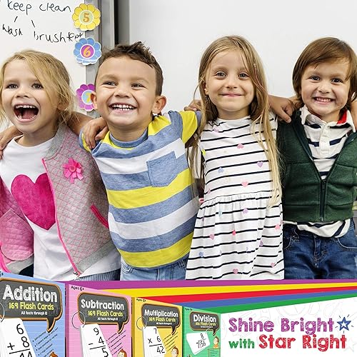 Miniatura 8 de Tarjetas de multiplicación Star Right, 0-12(169 tarjetas) con 2 anillos