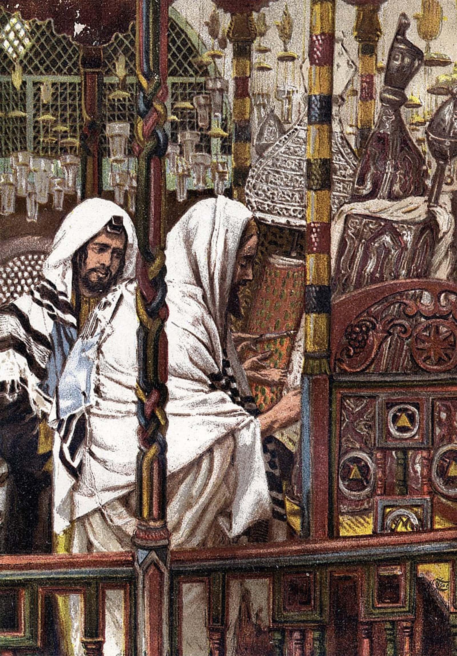 POSTERIIk Famous Animal Posters Vintage Picture Jesus Teaching in the Synagogue by Jacques Modern Wall Decor for Home Decor 60x90cm
