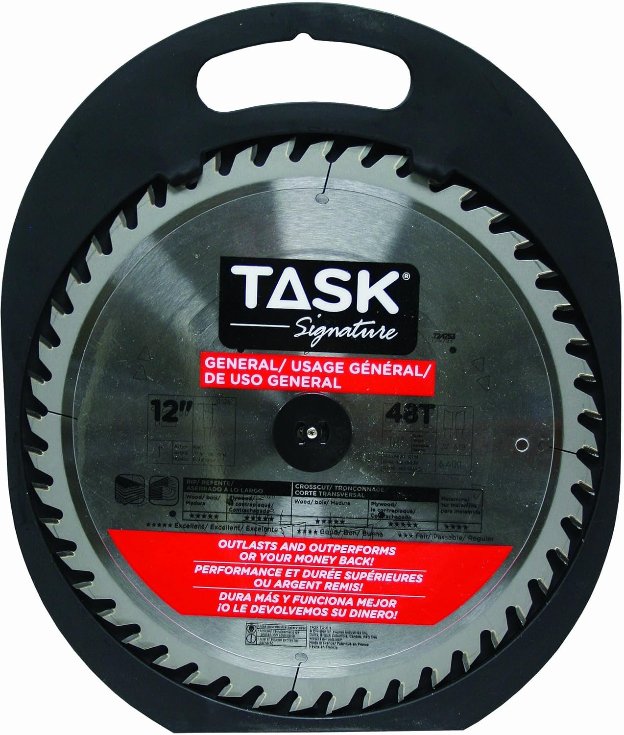 Product Deal Task T24753 12-Inch Task Signature Saw Blade with General Purpose 1-Inch Arbor