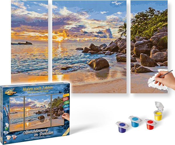 Schipper Peinture par numéros Ambiance du soir au paradis