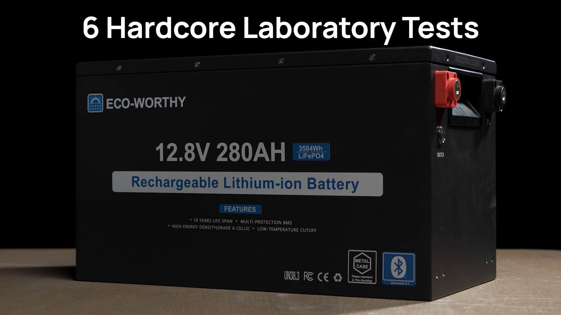 Amazon.com: ECO-WORTHY 12V 280Ah Metal Case LiFePO4 Lithium