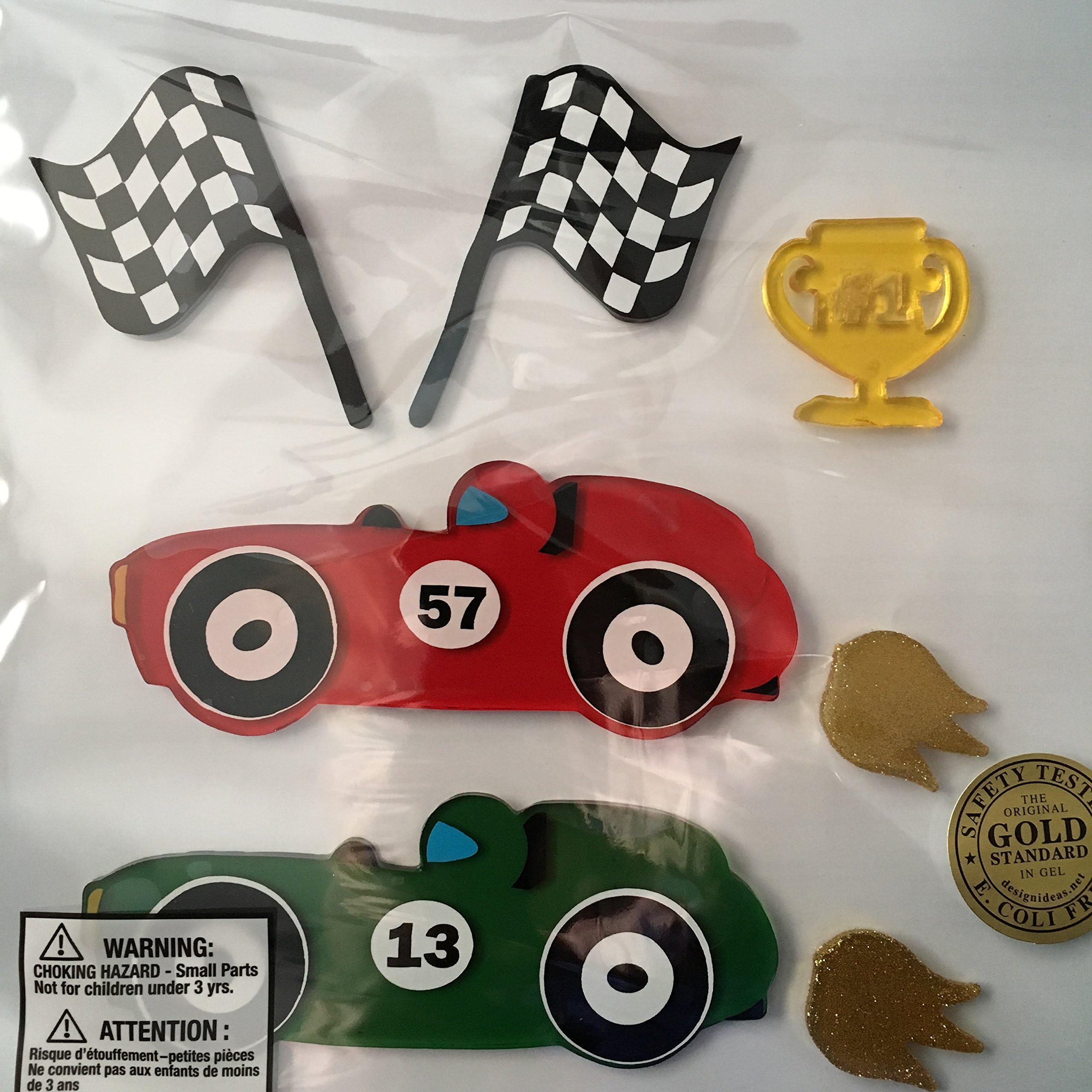 Design Ideas GelGems Window Clings, Start Your Engines, Large Bag