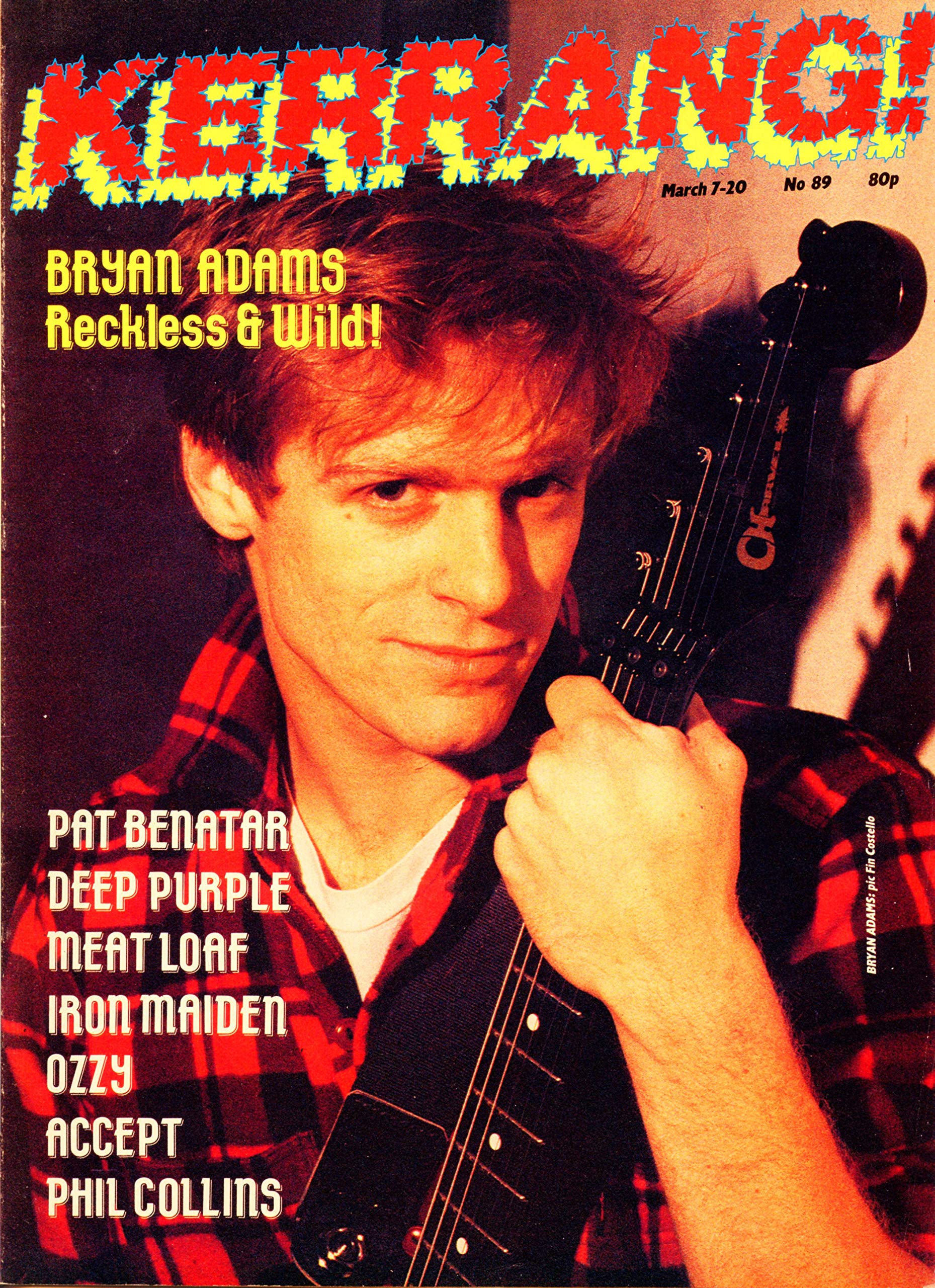 Kerrang Magazine #89 Bryan Adams