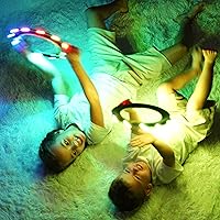 Vista 7 de TOSY Bundle of 3 - Blue + Green + Red - Flying Ring 12 LEDs Super Bright