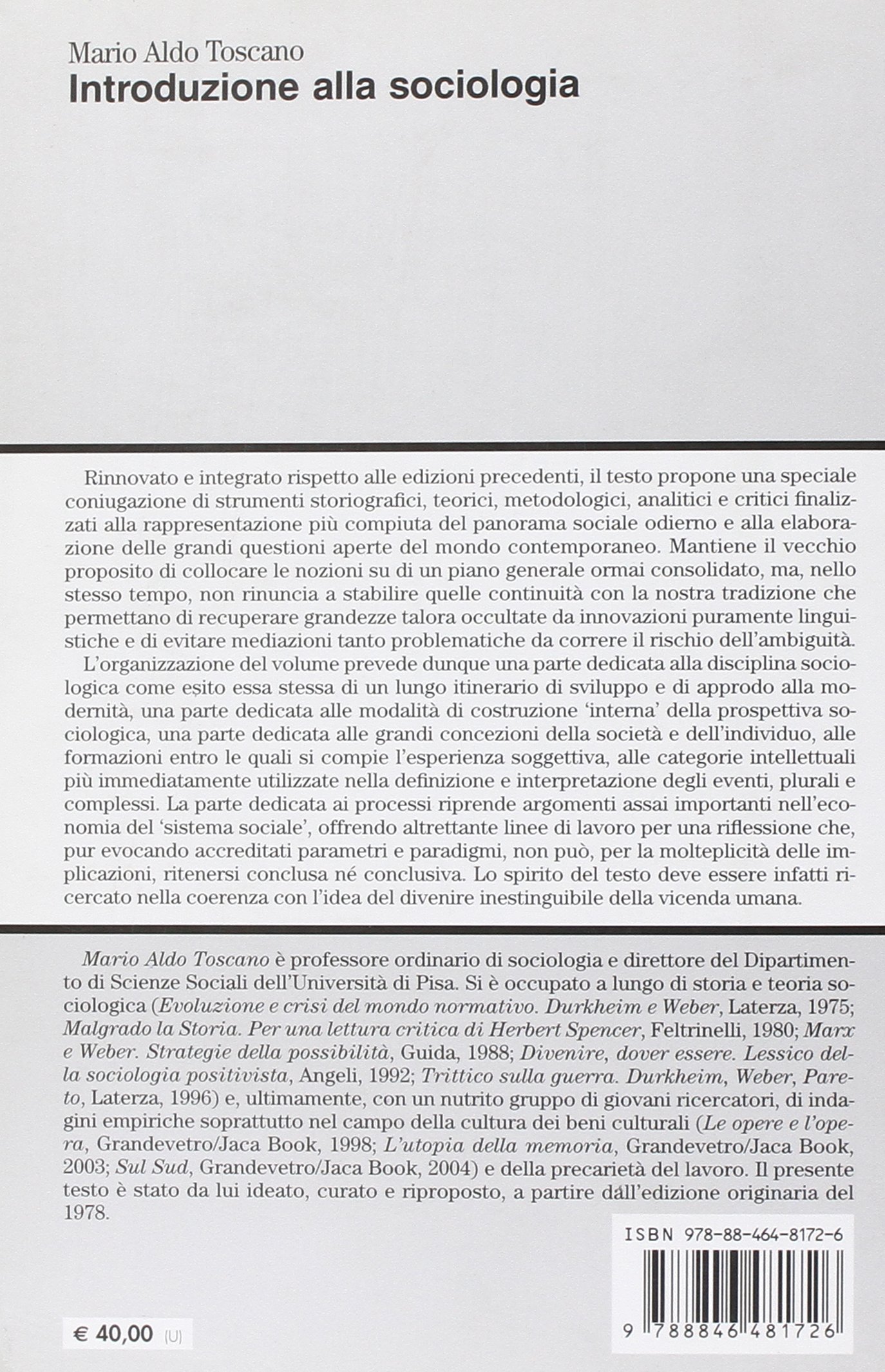 Introduzione alla sociologia