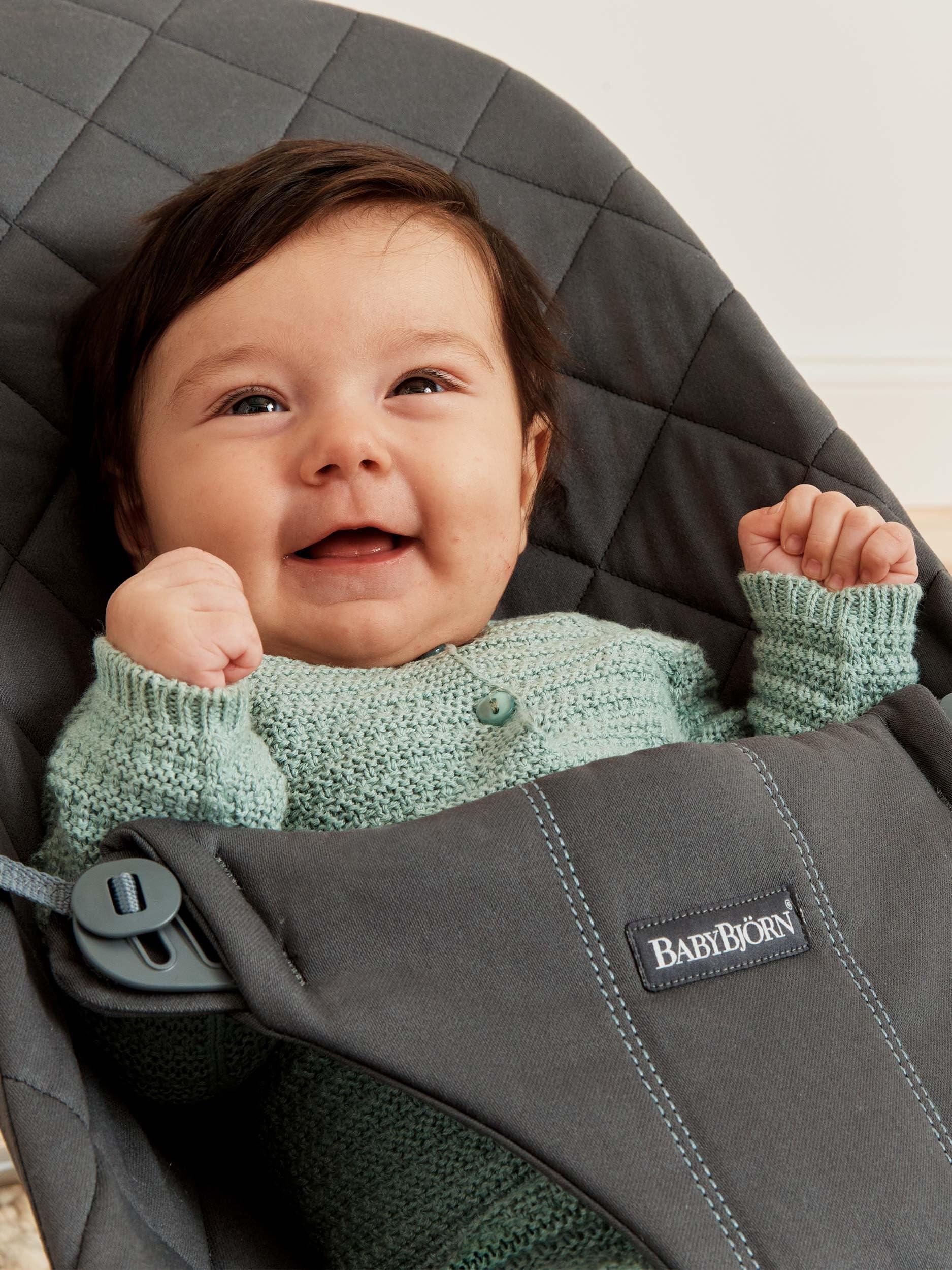 BabyBjörn Transat Bliss, Tissé, Matelassage classique, Anthracite