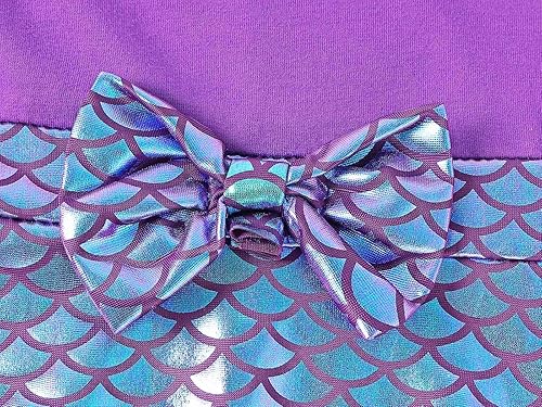 Miniatura 5 de HenzWorld Vestido de princesa de sirena para niñas pequeñas, disfraz de juego de simulación, Navidad, cumpleaños, regalo de sirena