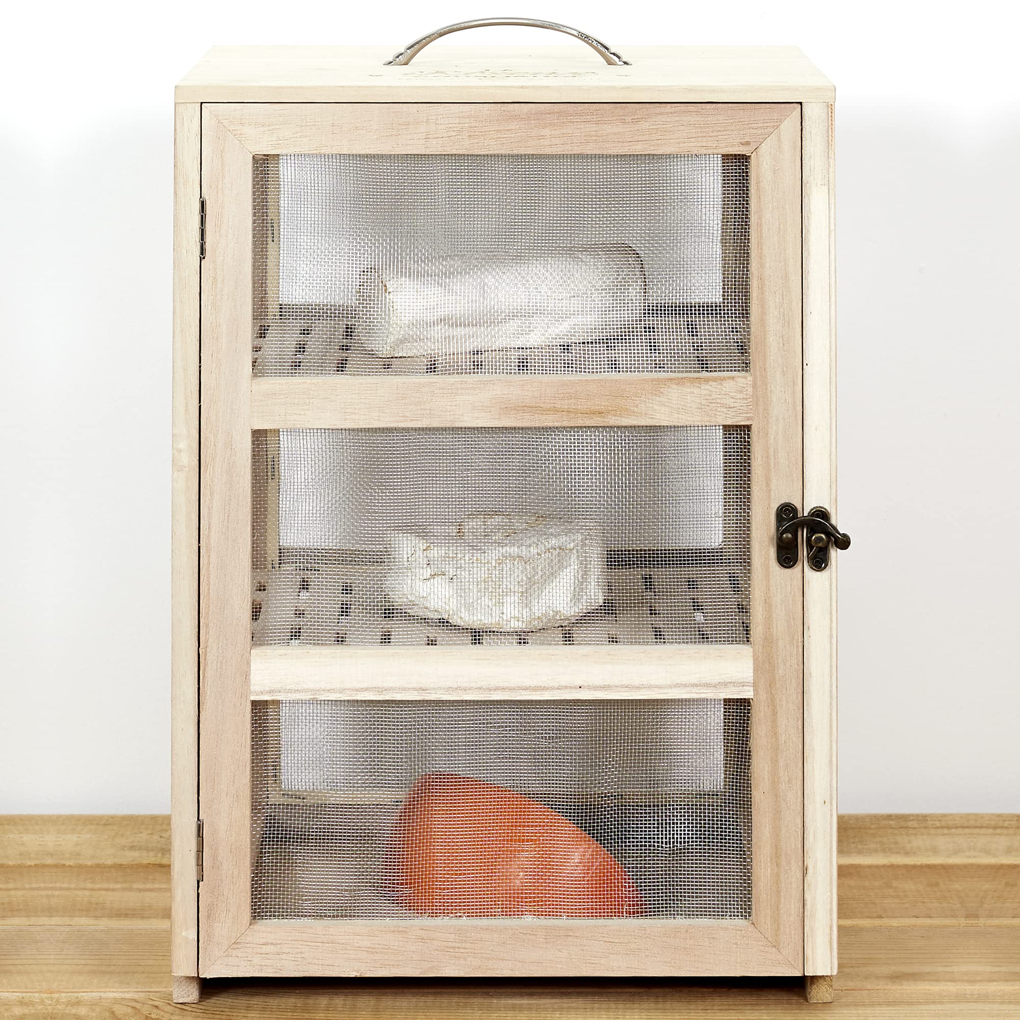 COOK CONCEPT Garde Manger 28 x 24 x 39 cm Cucina Conservazione Altro Accessorio, Paulownia, Legno, Acciaio, 28,2 x 24 x 39