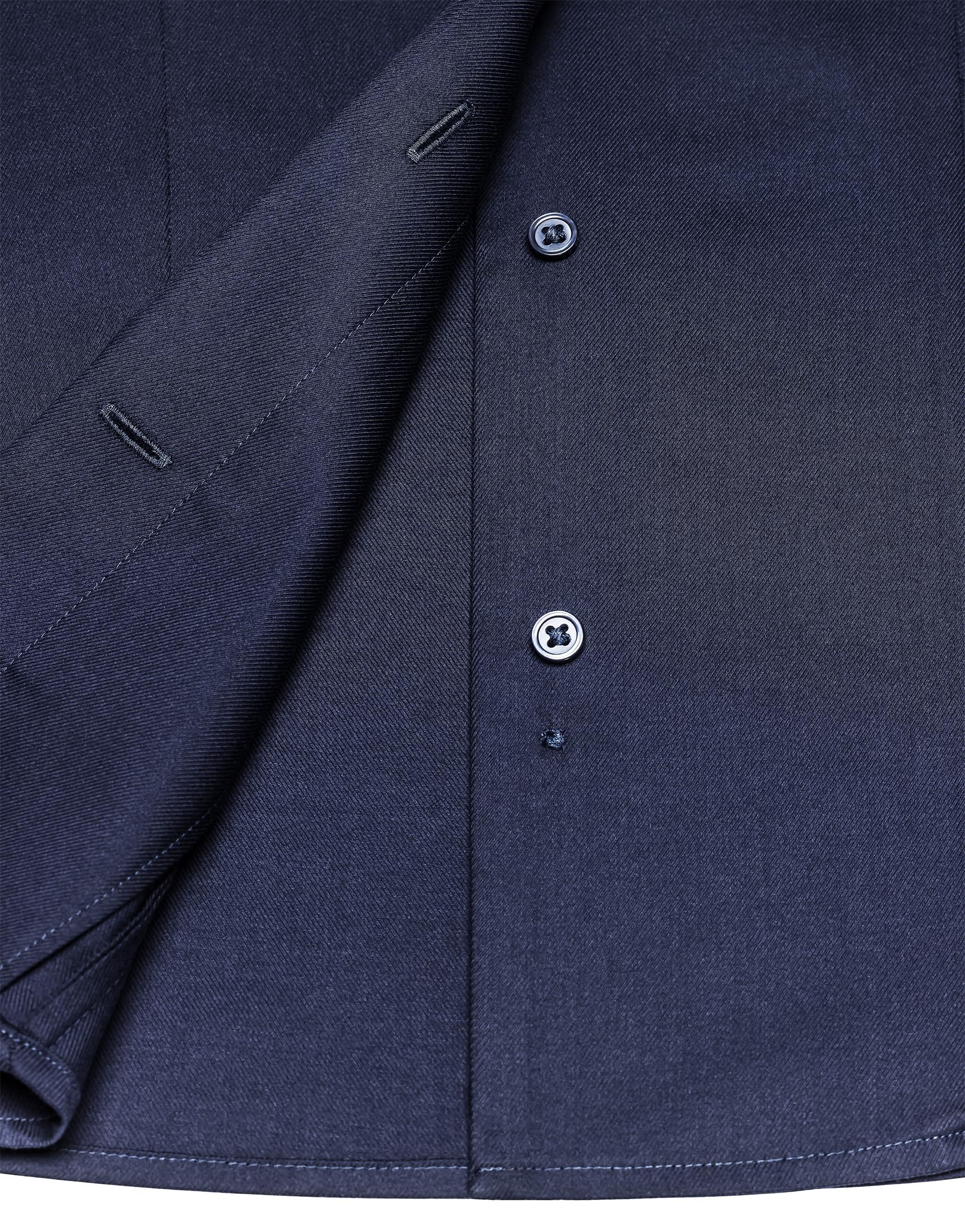 Vincenzo Boretti Camisa de Mujer, Corte Ligeramente más angosto, 100% algodón, Manga-Larga, Cuello cáliz, Lisa, fácil de Planchar, Elegante y clásica