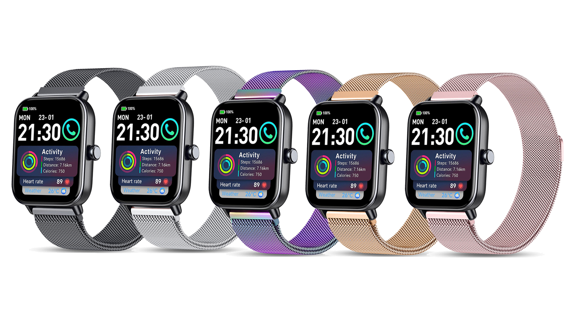 Correa magnética Harikiri compatible con smartwatch 22mm miniatura 7