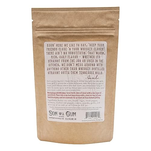Miniatura 2 de The Spice Hut Son Of A Gun, Condimento para whisky de Tennessee, 3 onzas