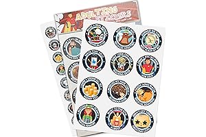 Pack of 72 Humorous Stickers for Adults: Adulting & Adult Achievement
