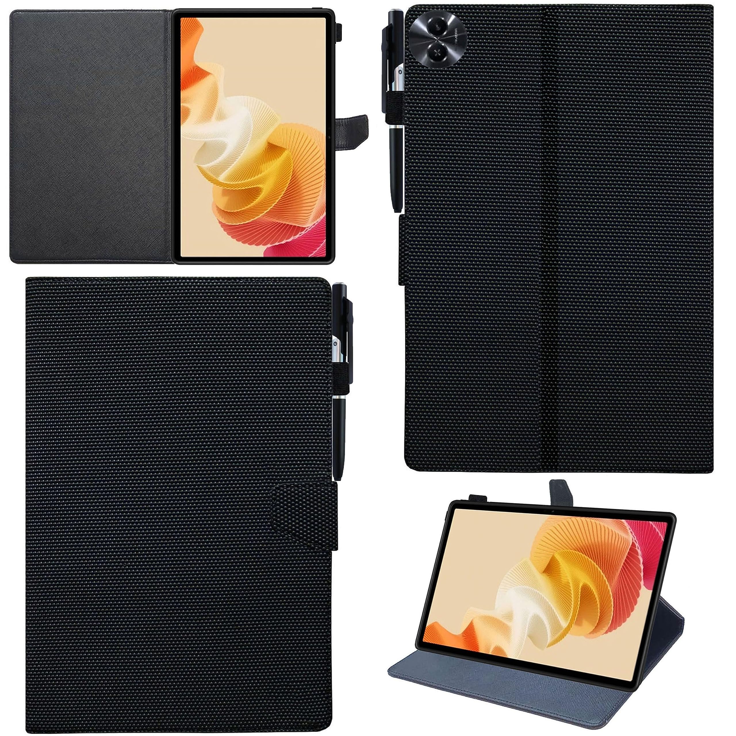 Zaoma PU Leather Flip Stand Case Cover with TPU Back Case Compatible for Realme Pad 2 11.5 inch Tablet - Dot Flip (REALP2_DOTBLK) (B0CG9QMCWS) Amazon Price History, Amazon Price Tracker