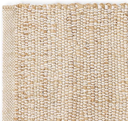 Vista 187 de REDEARTH · Alfombra redonda – Alfombra trenzada de yute natural de 6 pies – Alfombras de yute bohemio reversibles hechas a mano para dormitorio