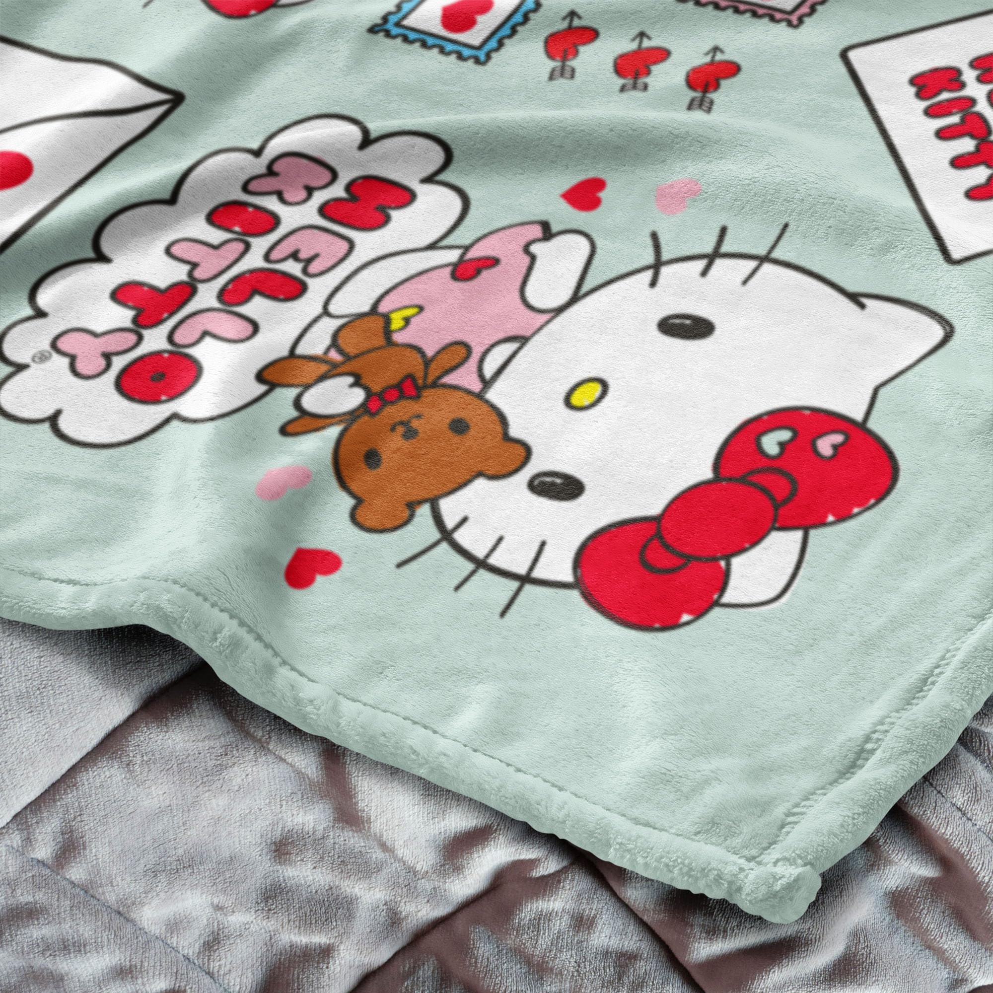 Northwest Sanrio Hello Kitty - Manta De Seda Táctil, 50 X 60 Pulgadas, Diversión Junto A La